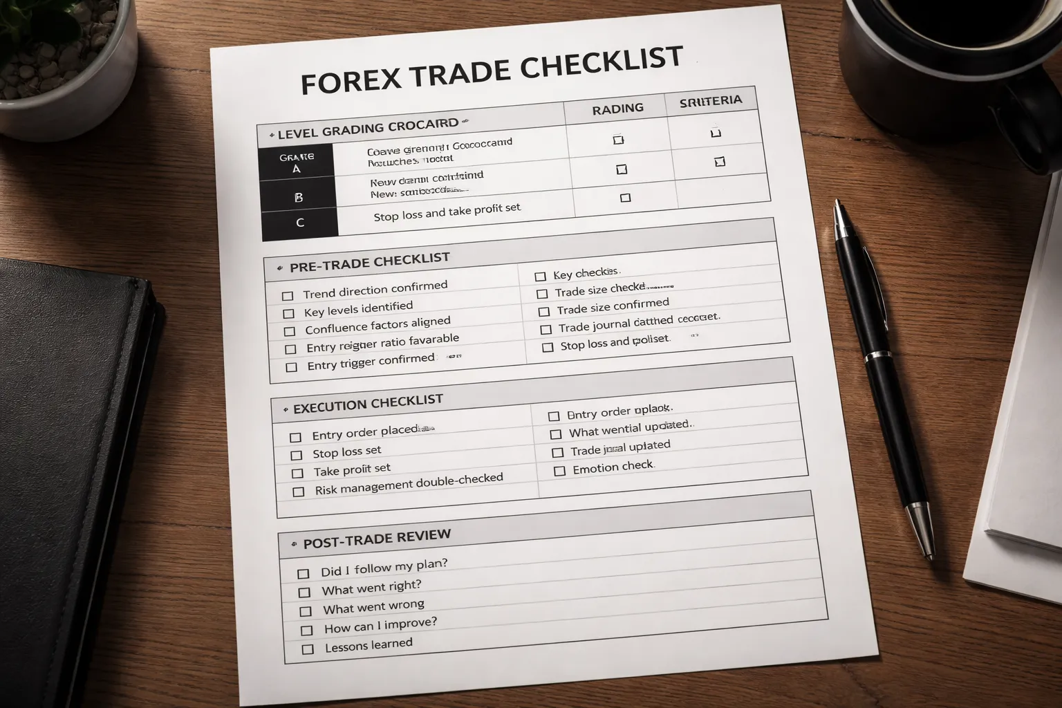 A Practical Checklist for Your Next Trade