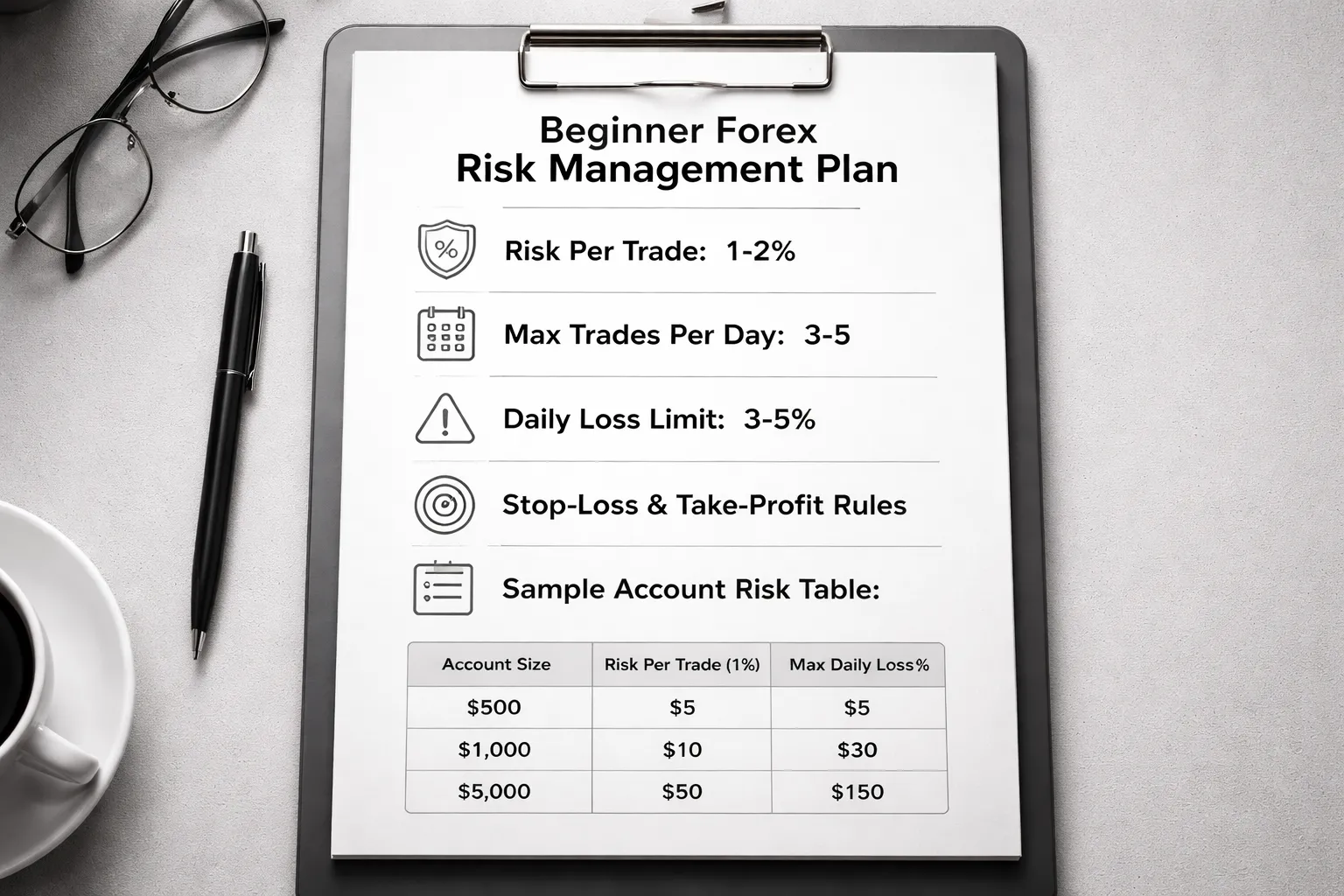 A simple beginner risk management plan (template you can copy)