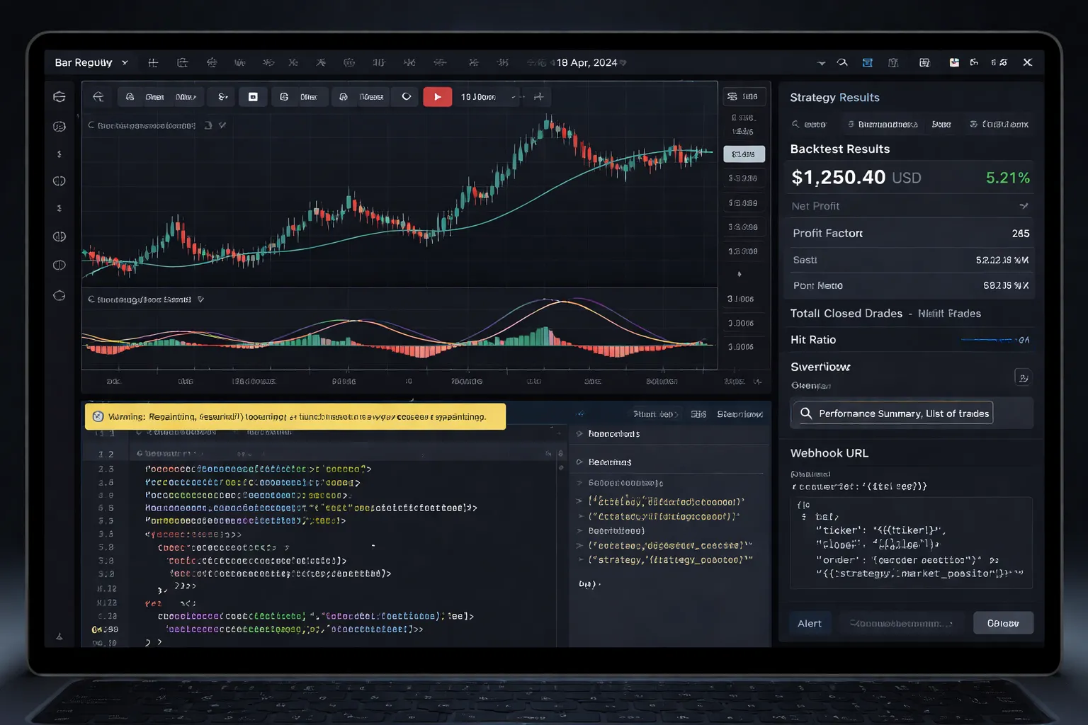 Advanced Features (Optional): Backtesting, Pine Script, and Automation