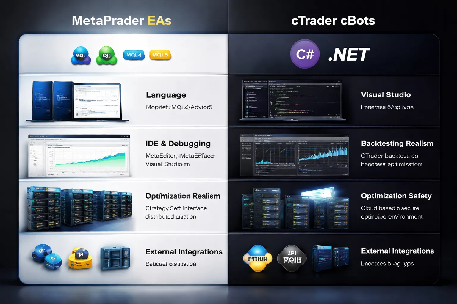 Algorithmic trading: EAs vs cBots and what developers should know