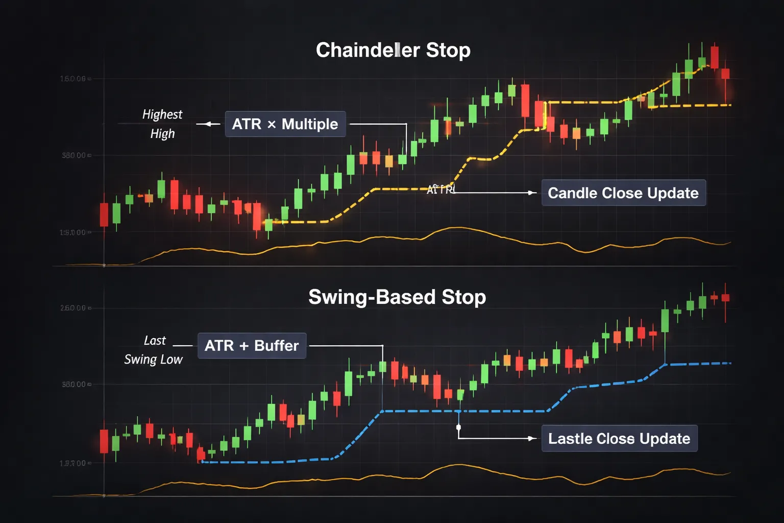ATR trailing stop approaches (and when they help)