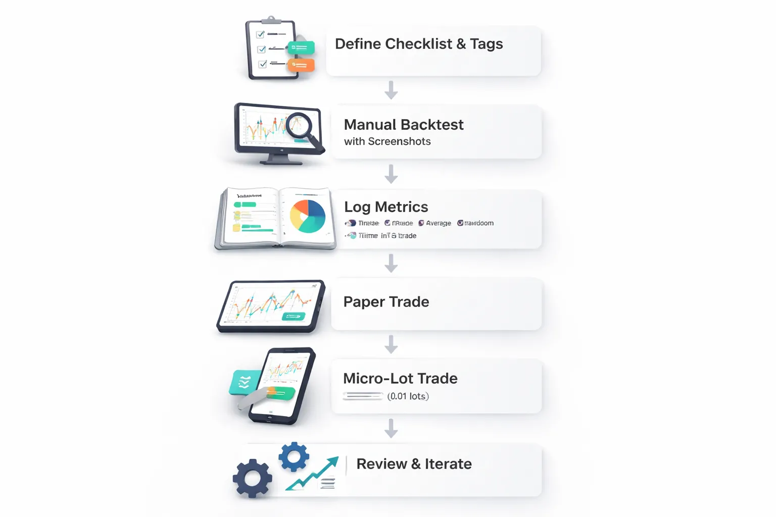 Backtesting and practice: how to build confidence in pattern trading