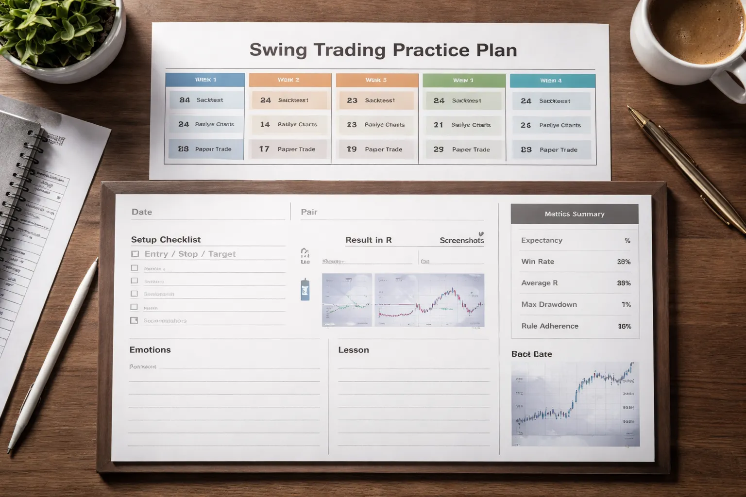 Backtesting, journaling, and a 30-day practice plan