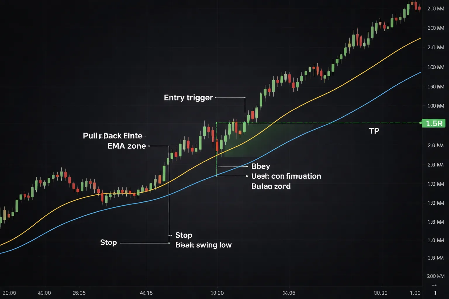 Beginner-Friendly Scalping Strategy #1: Trend-Pullback with EMAs
