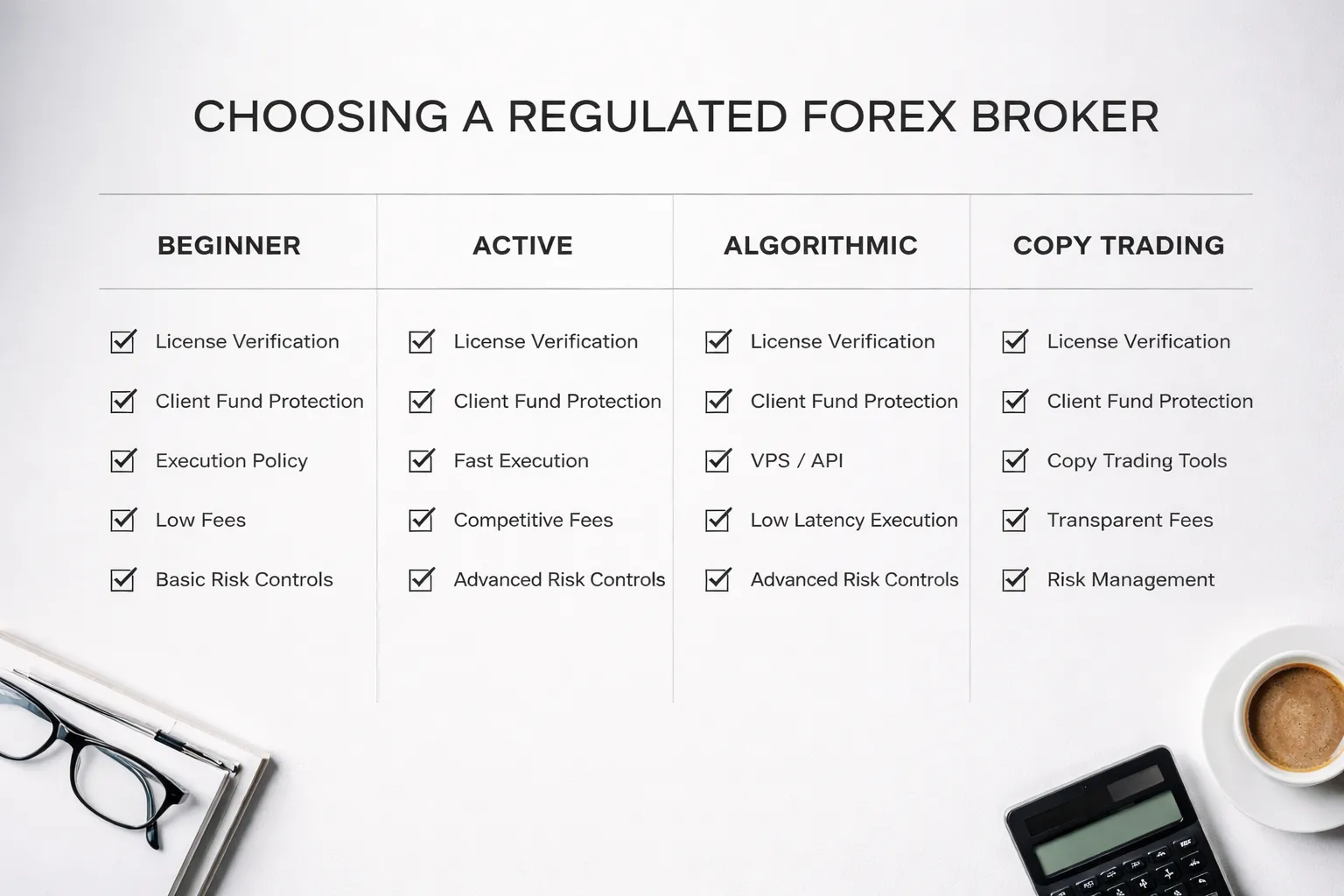 Choosing a regulated broker: a practical checklist for different trader types