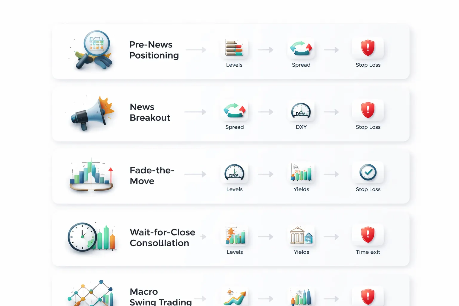 Common Trading Approaches Using the Economic Calendar