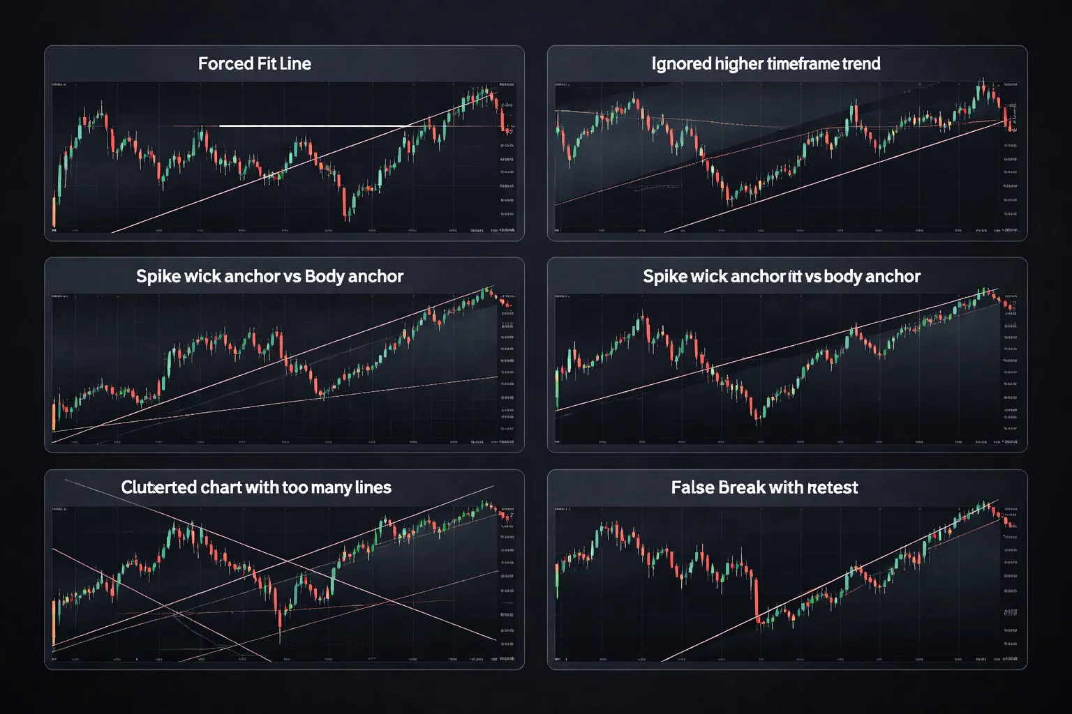 Common Trendline Drawing Mistakes (and How to Fix Them)