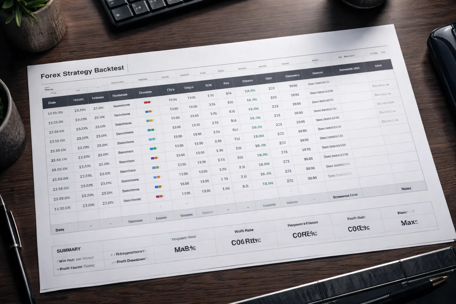 Example backtest walkthrough (template readers can copy)