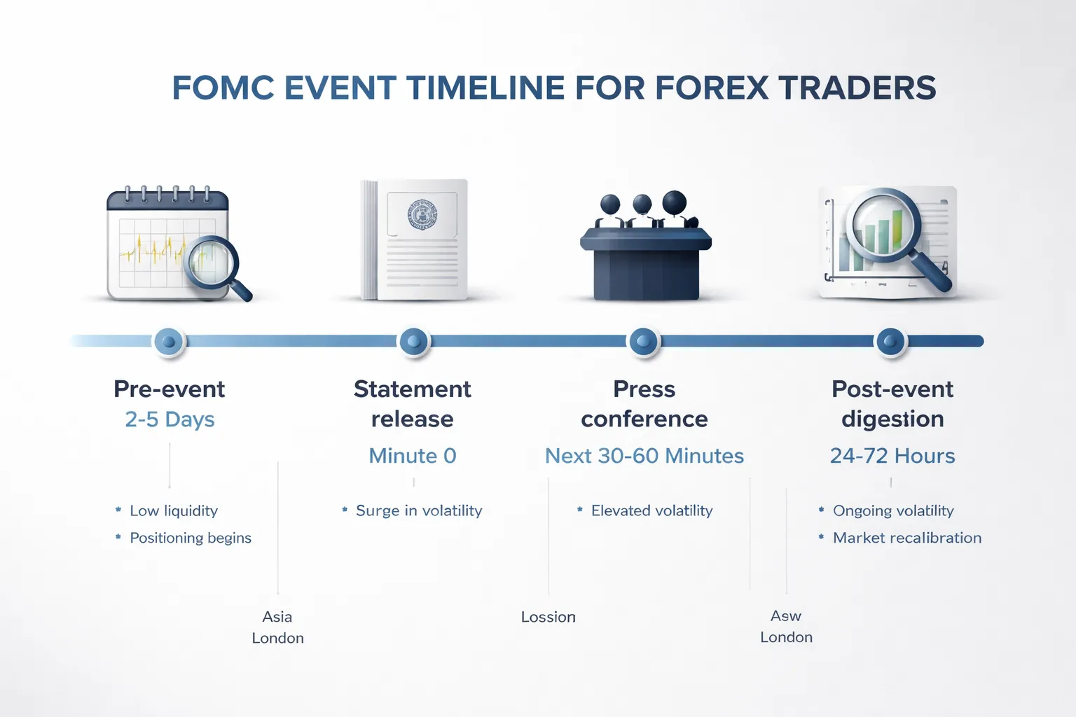 FOMC release timeline: When volatility typically spikes