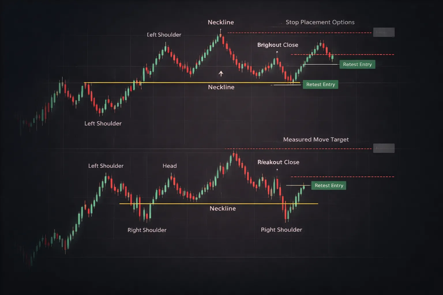 Head and Shoulders Pattern (Regular and Inverse)