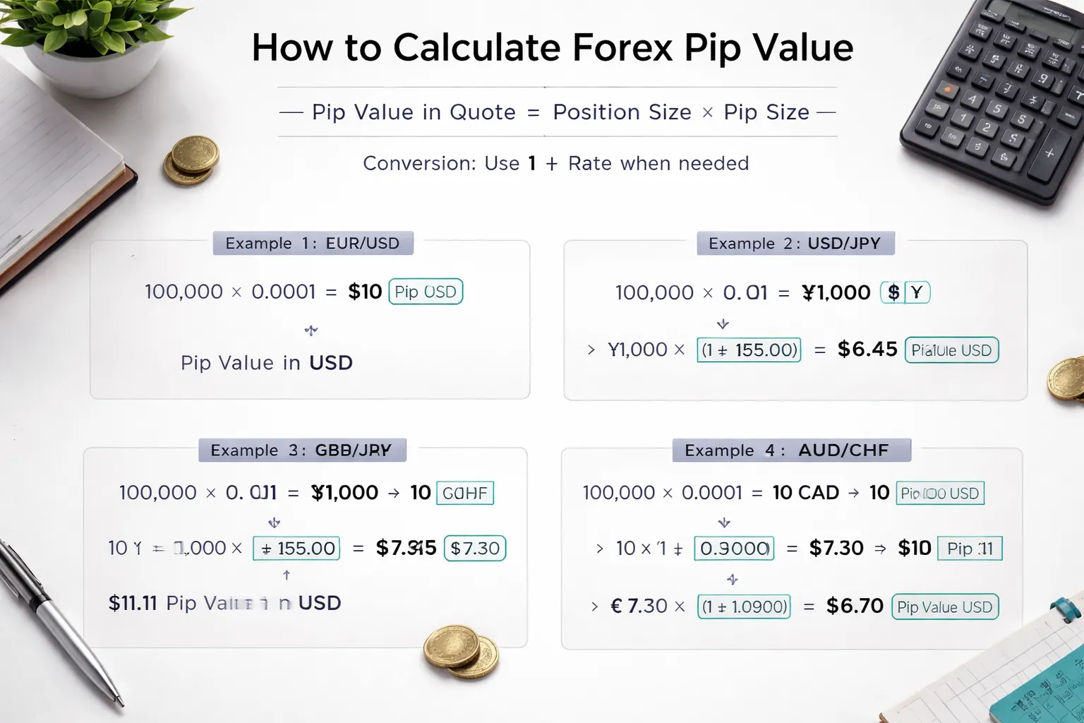 How to Calculate Pip Value by Pair (Step-by-Step Examples)