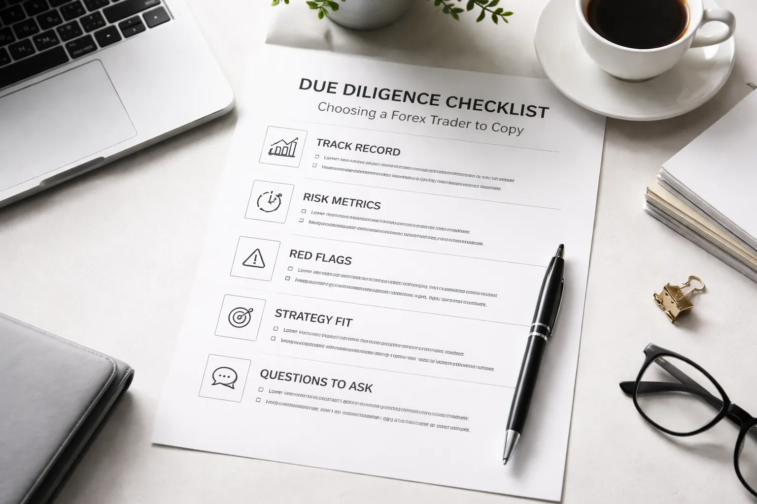 How to Choose a Forex Trader to Copy (Due Diligence Framework)