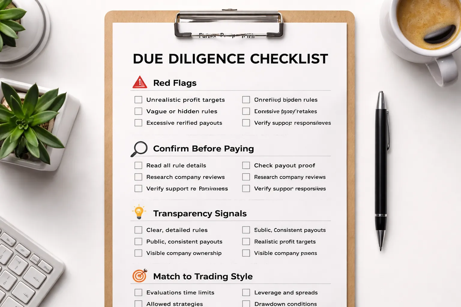 How to evaluate a prop firm’s rule set (a due diligence checklist)