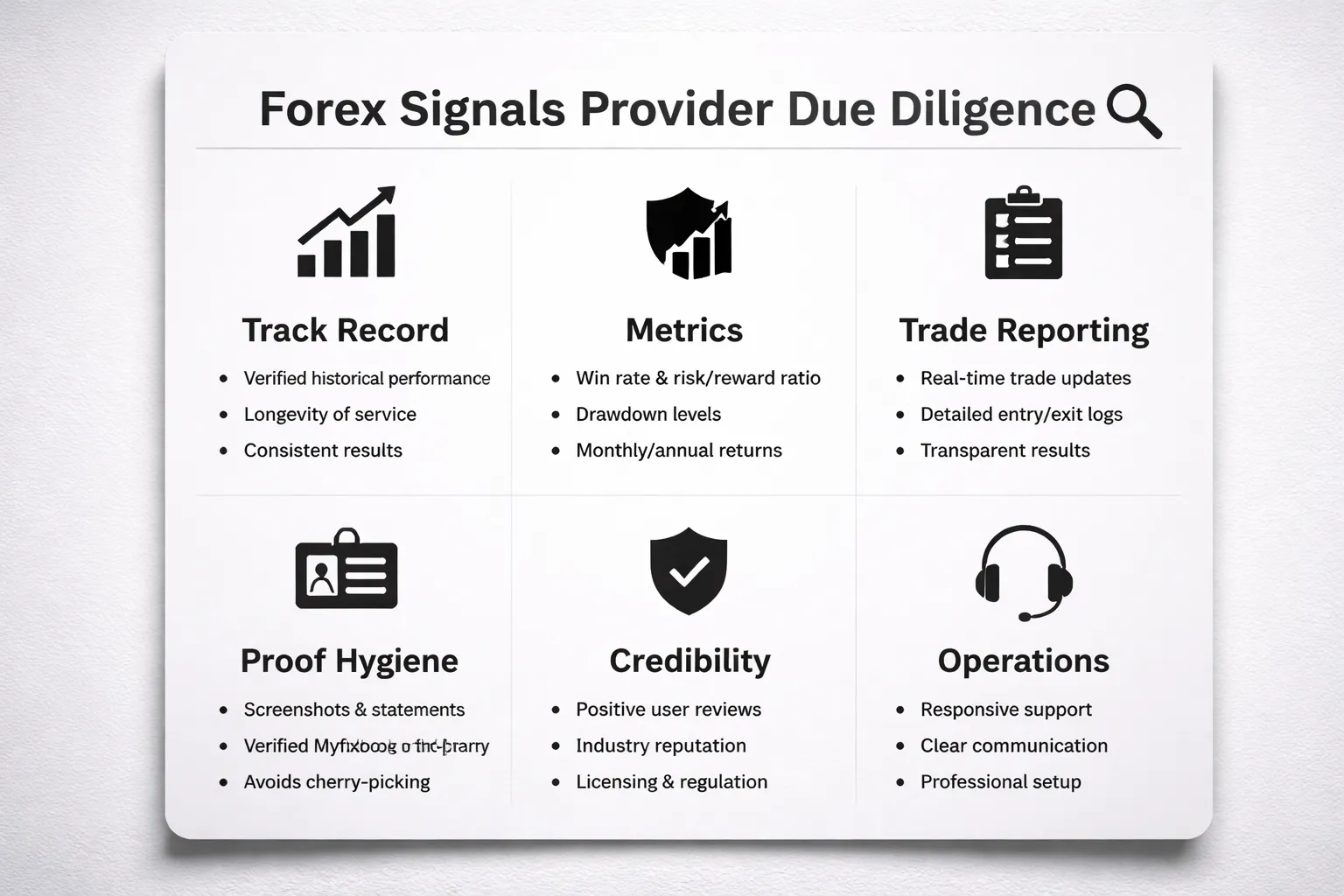 How to vet a forex signals provider: a due diligence checklist