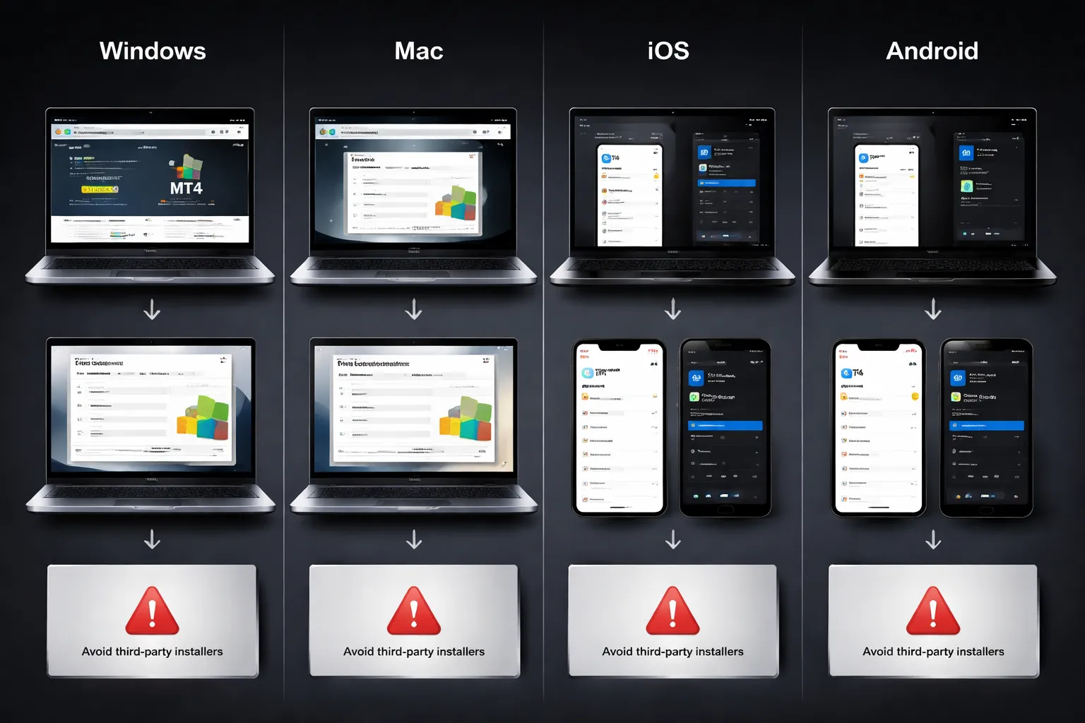 Installing MT4 on Desktop and Mobile (Windows, Mac, iOS, Android)