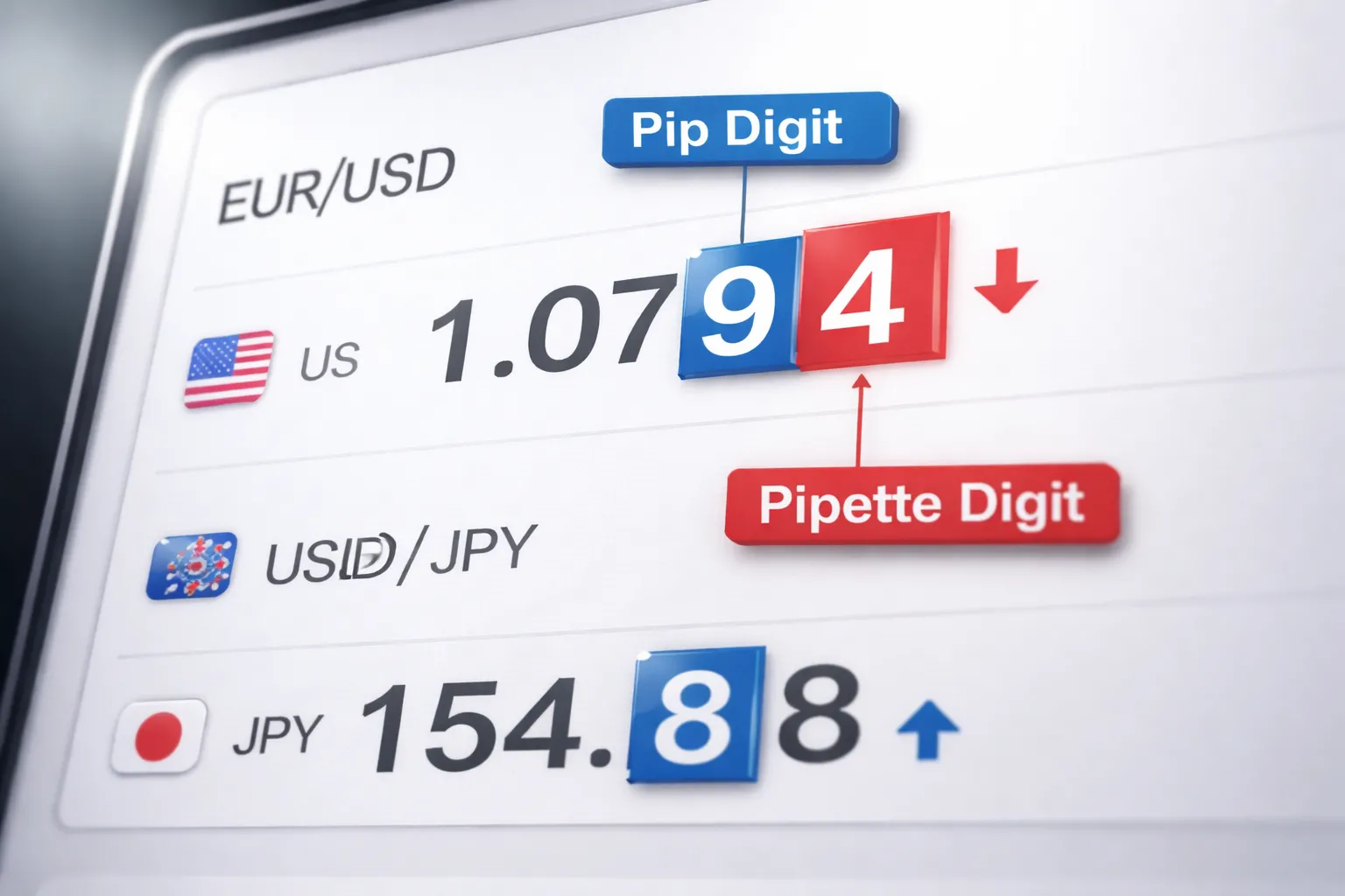 Pip vs pipette: the fractional unit brokers display