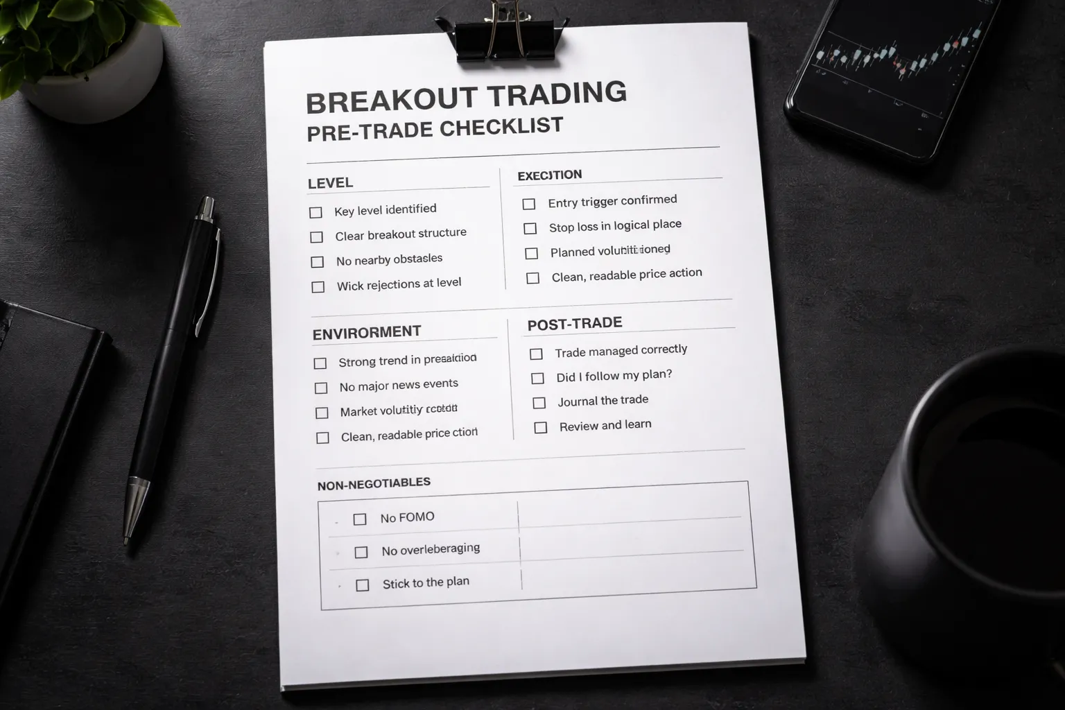 Practical Checklist: Your Pre-Trade Breakout Plan