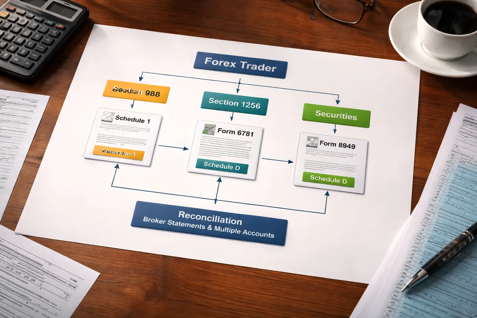 Reporting forex on U.S. tax forms (practical filing map)