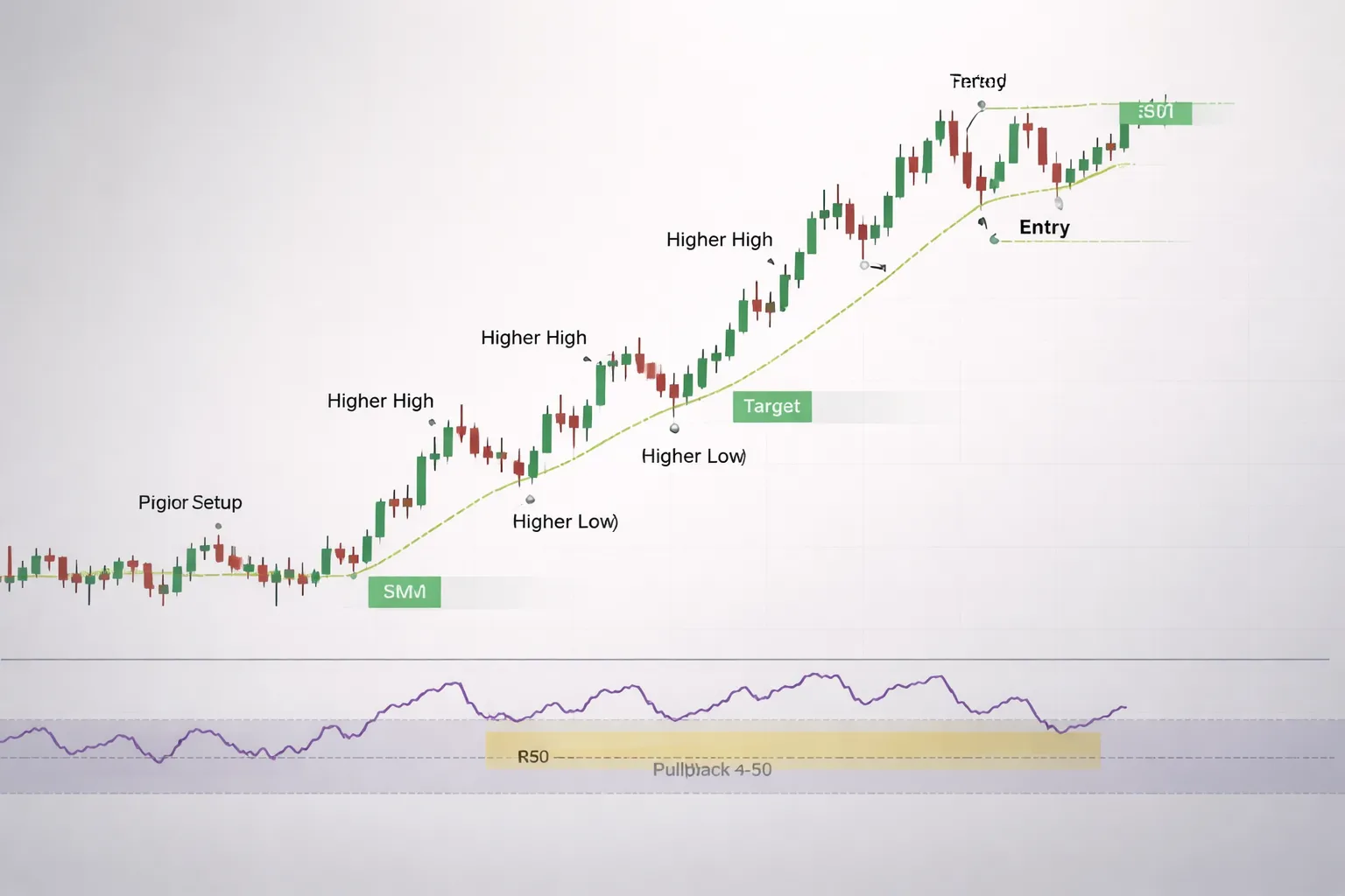 RSI Strategy #1: Trend-Following Pullbacks (High-Probability Use Case)