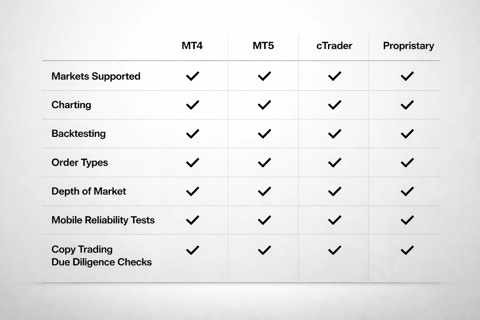 Step 5 — Evaluate platforms, tools, and trading experience