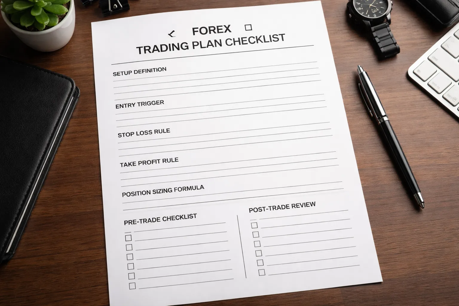 Step 6 — Build a Simple Trading Plan (Your Beginner Rulebook)