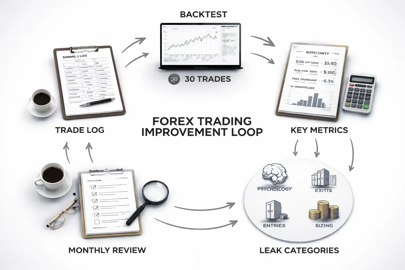 Step 9 — Improve with Journaling, Backtesting, and Performance Metrics