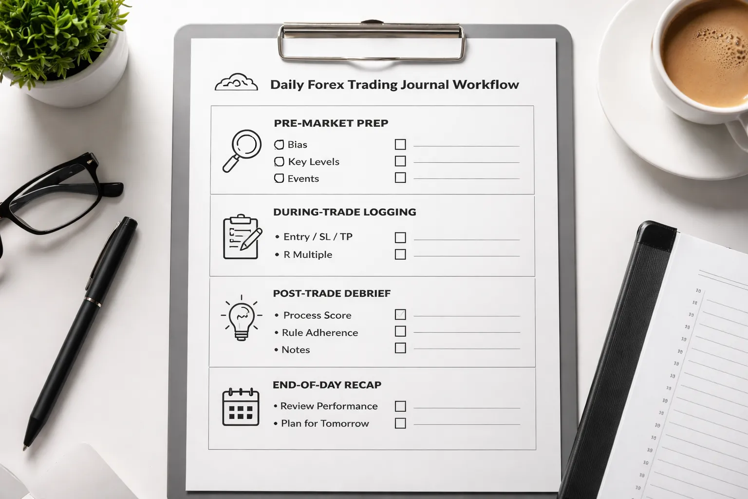 Step-by-Step: Forex Trading Journal How to Keep One (Daily Workflow)