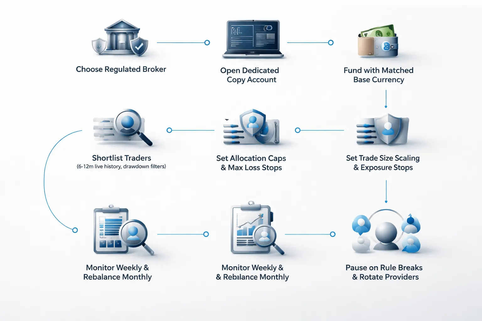 Step-by-step: how to start forex copy trading safely