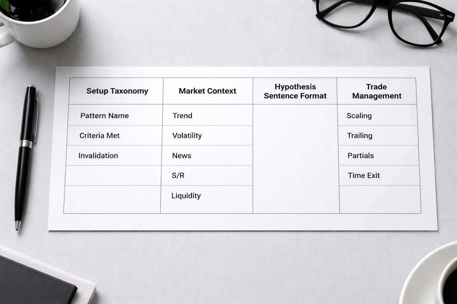 The “Edge” Fields Most Traders Forget to Journal