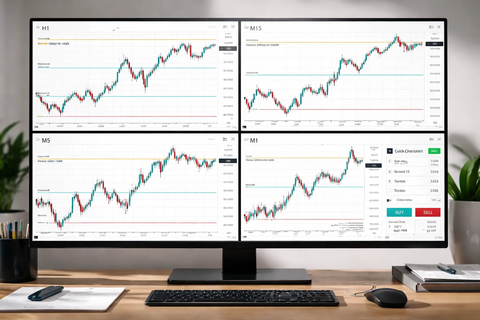 Tools and Chart Setup for a Beginner Scalping Workflow