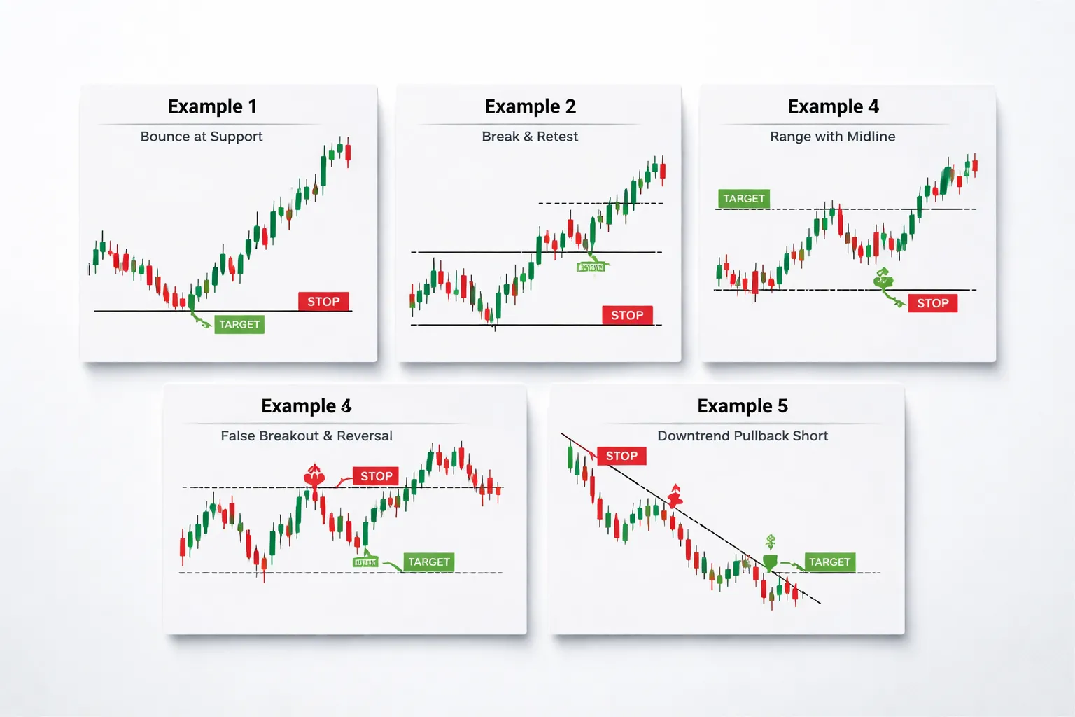 Trading Examples: Support and Resistance in Forex (Walkthroughs)