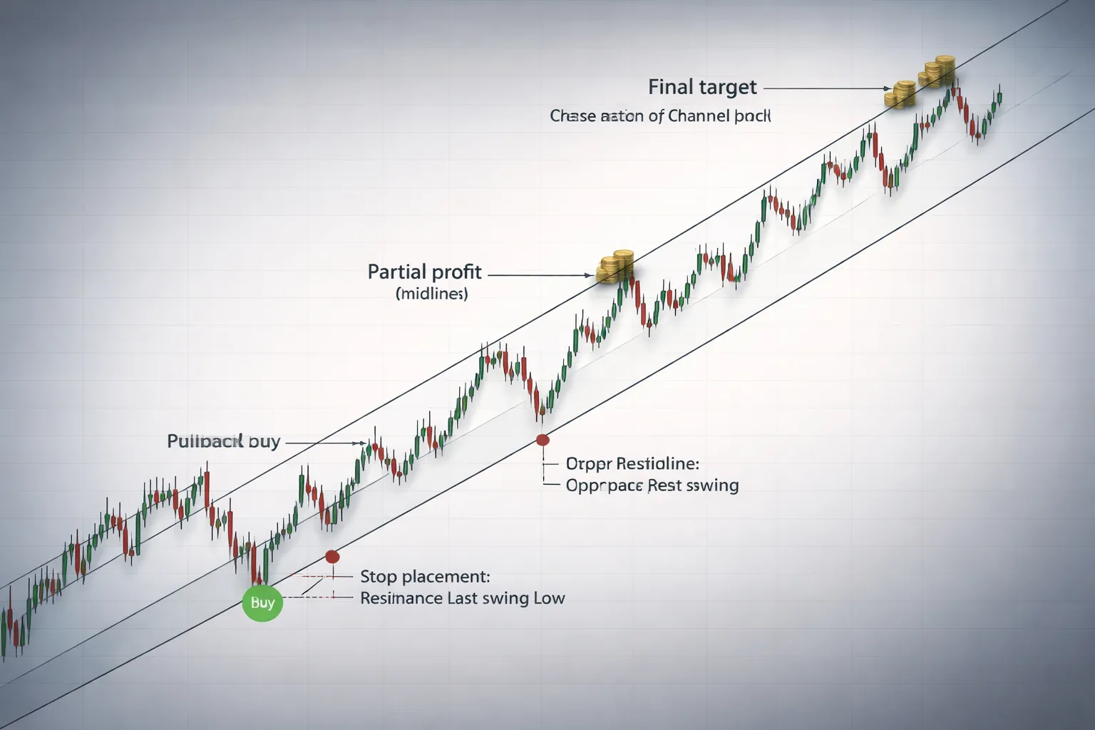 Trading inside the channel: pullbacks, bounces, and continuation setups