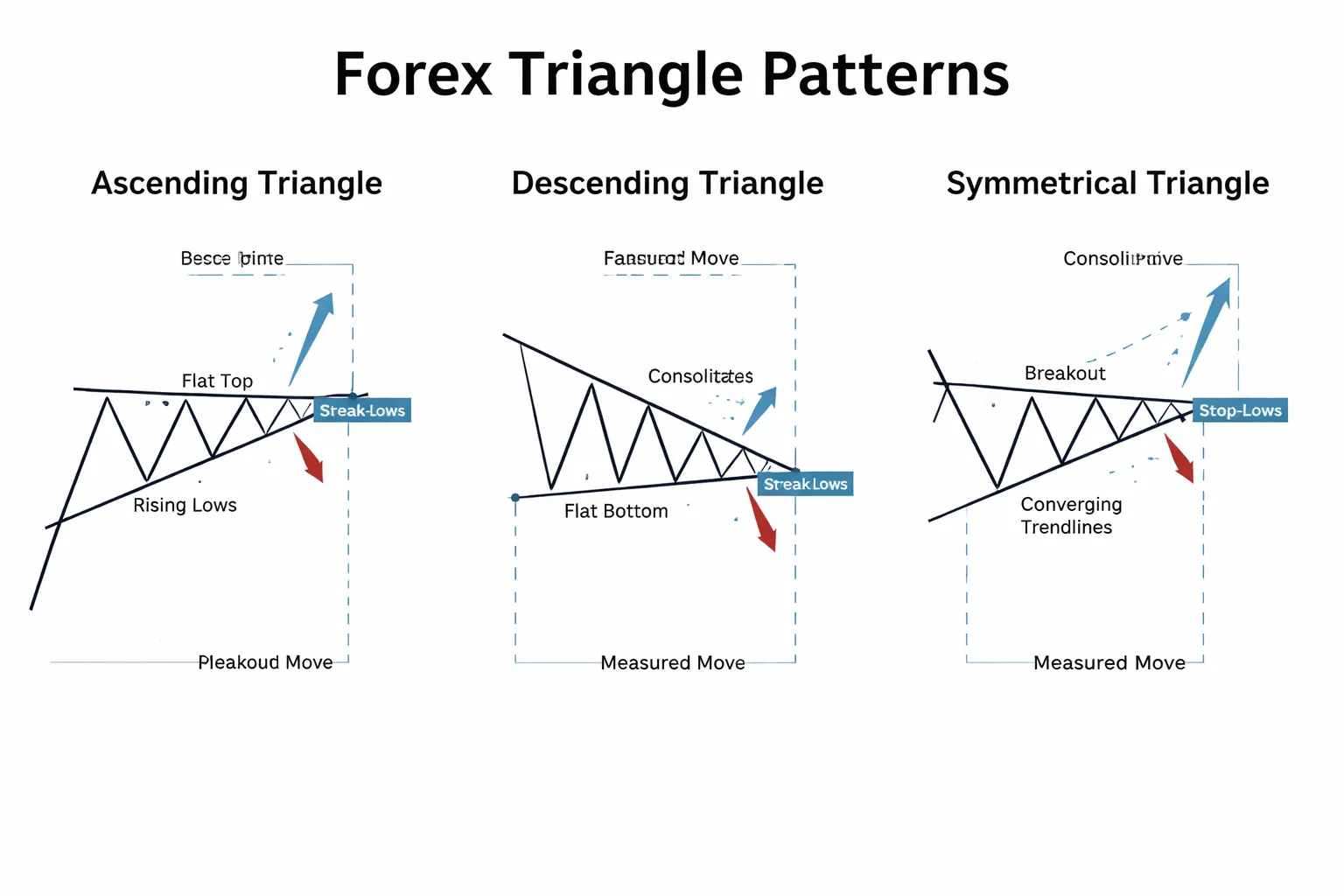 Triangle Patterns in Forex (Ascending, Descending, Symmetrical)