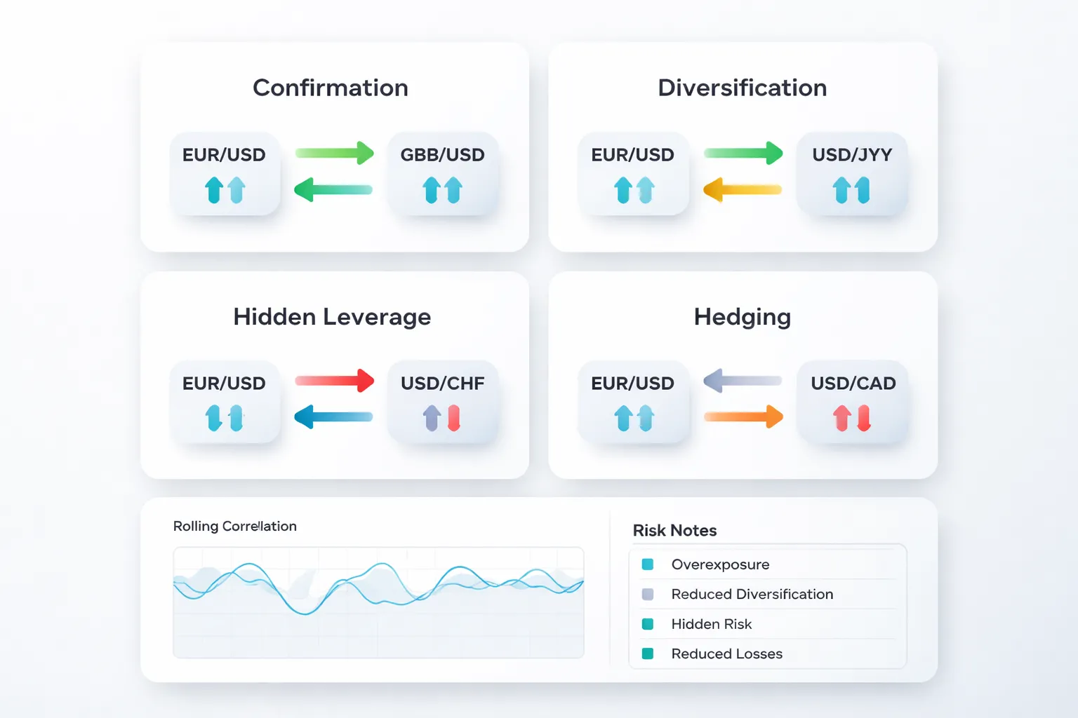 Using correlation in trading: confirmation, diversification, and hedging
